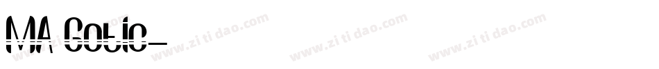 MA Gotic字体转换